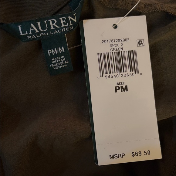 Lauren Ralph Lauren Olive Green Tank Top - Picture 4 of 4